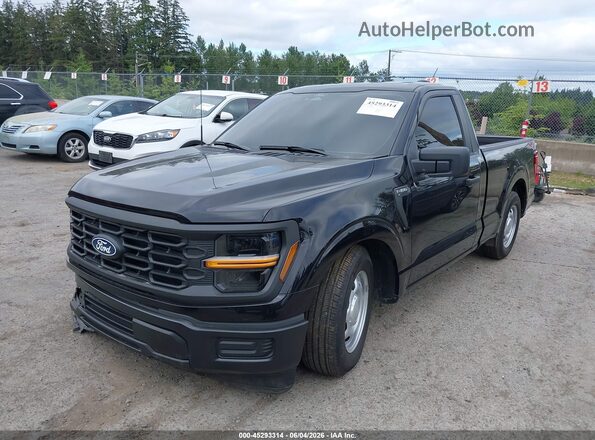 1FTMF1K5XRKD46640 2024 FORD F150 Black Передня ліва чверть