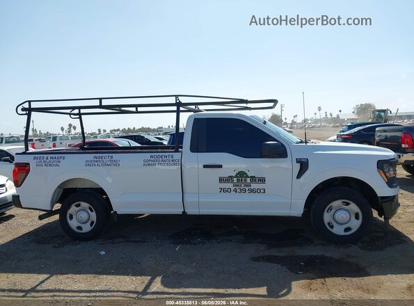 1FTMF1KP0SKD78262 2025 FORD F150 White Вид задньої частини салону