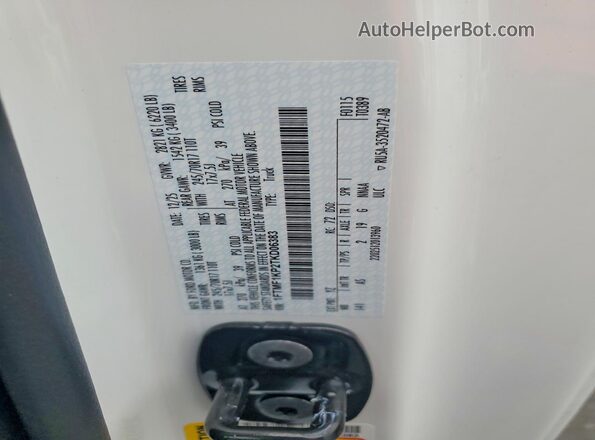 1FTMF1KP2TKD06383 2026 FORD F150 White 