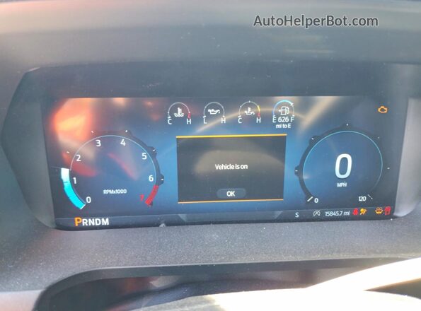 1FTMF1KP6SKD73065 2025 FORD F150 White Widok zestawu wskaźników
