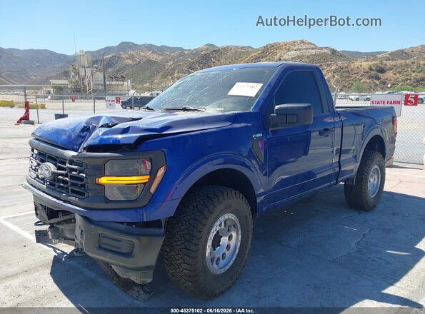1FTMF1L59TKD84768 2026 FORD F150 Blue Առջևի ձախ երեք քառորդ տեսարան