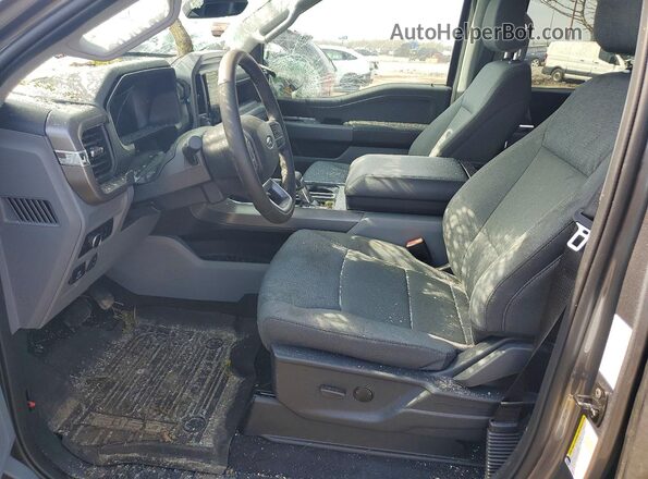 1FTVW3LK4SWG27805 2025 FORD F150 Gray Widok wnętrza z przodu