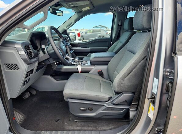 1FTVW3LK6SWG28227 2025 FORD F150 Gray Widok wnętrza z przodu