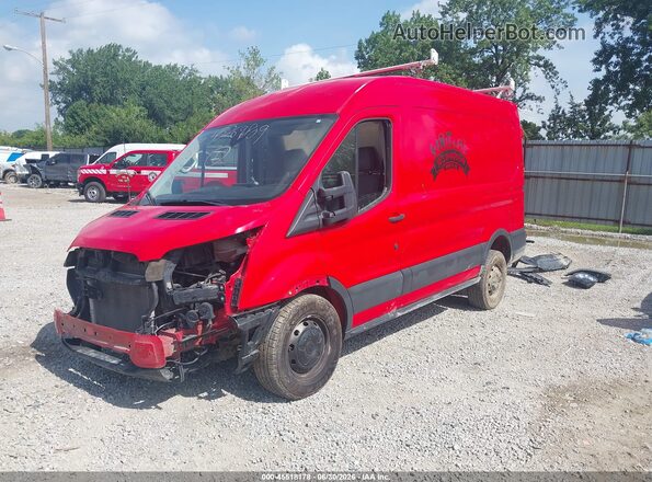 1FTYE1CM7GKB33104 2016 FORD TRANSIT-150 Red Առջևի ձախ երեք քառորդ տեսարան