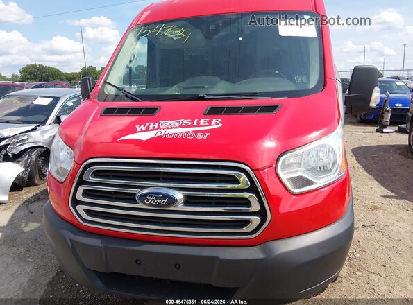 1FTYR2CM0KKB14414 2019 FORD TRANSIT-250 Red Դիմացի տեսք
