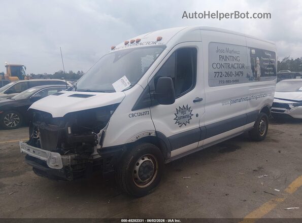 1FTYR2CM5JKA77942 2018 FORD TRANSIT-250 White Vista tres cuartos delantera izquierda