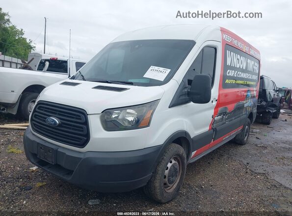 1FTYR2CM5KKB07894 2019 FORD TRANSIT-250 White წინა მარცხენა ხედი სამი მეოთხედიდან