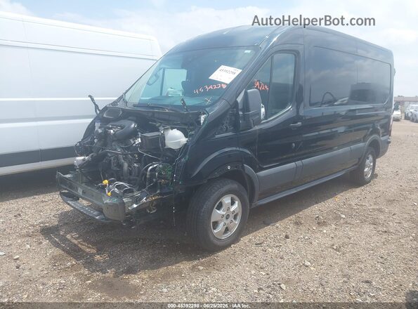 1FTYR2CM8HKB01953 2017 FORD TRANSIT-250 Black Передня ліва чверть