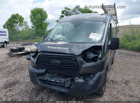 1FTYR2CMXKKA58868 2019 FORD TRANSIT-250 Gray Front view