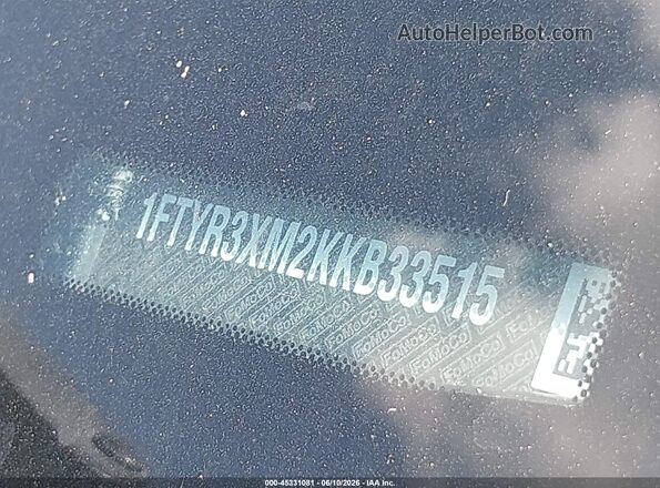1FTYR3XM2KKB33515 2019 FORD TRANSIT-250 Blue 