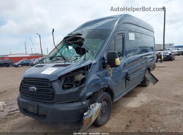 1FTYR3XM4KKB73305 2019 FORD TRANSIT-250 Blue Առջևի ձախ երեք քառորդ տեսարան