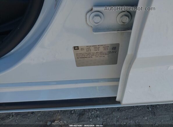 1G1105SA2HU118779 2017 CHEVROLET IMPALA Silver ძრავის განყოფილების ხედი