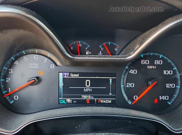 1G1145S37GU152107 2016 CHEVROLET IMPALA Burgundy Вид щитка приладів