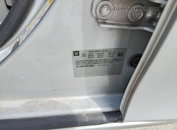 1G11B5SA1GF133559 2016 CHEVROLET MALIBU Silver Engine compartment view