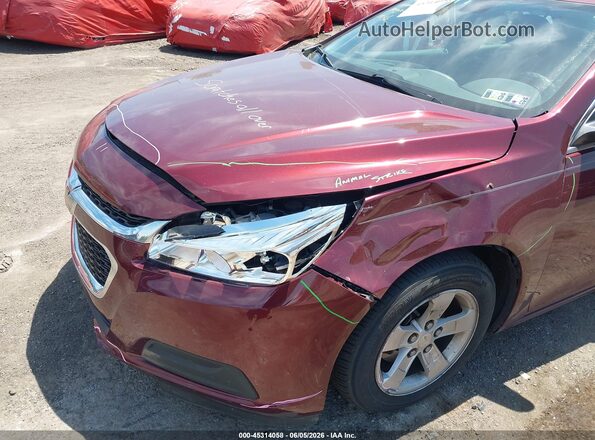 1G11C5SA6GF154372 2016 CHEVROLET MALIBU Burgundy Front view
