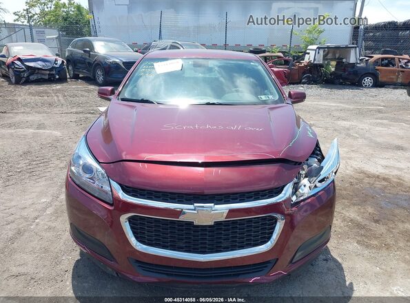 1G11C5SA6GF154372 2016 CHEVROLET MALIBU Burgundy Instrument cluster view