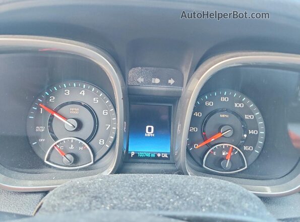 1G11C5SAXGF115655 2016 CHEVROLET MALIBU Burgundy Instrument cluster view