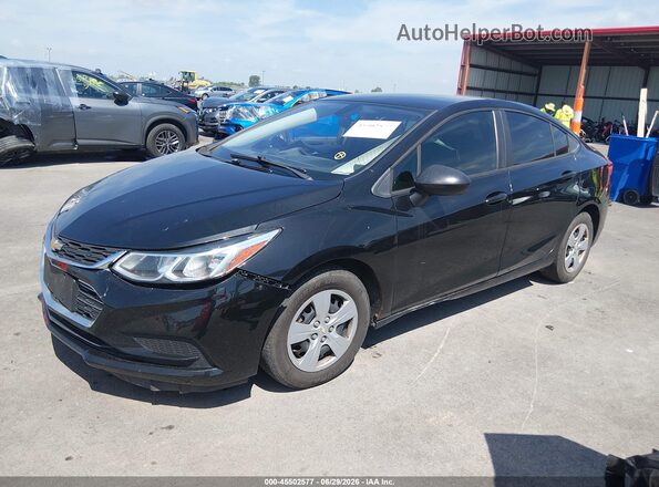 1G1BC5SM0H7192593 2017 CHEVROLET CRUZE Black Առջևի ձախ երեք քառորդ տեսարան