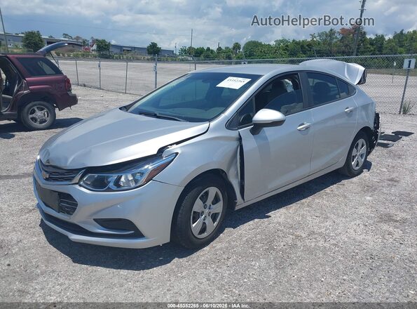 1G1BC5SM2G7247429 2016 CHEVROLET CRUZE Silver წინა მარცხენა ხედი სამი მეოთხედიდან