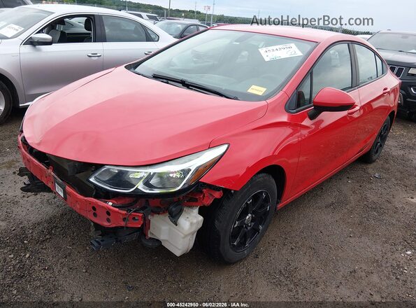 1G1BC5SM2J7240679 2018 CHEVROLET CRUZE Red Przód lewy