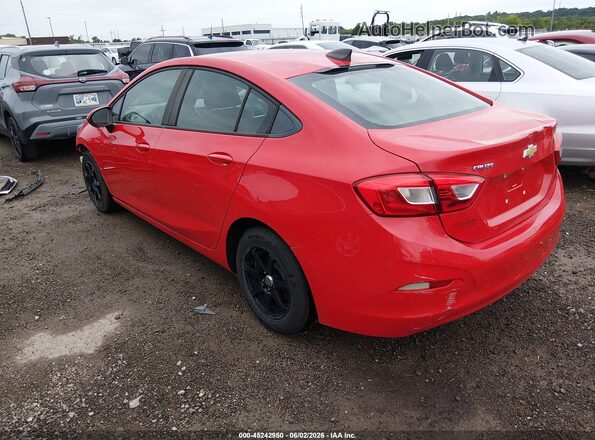 1G1BC5SM2J7240679 2018 CHEVROLET CRUZE Red Tył lewy