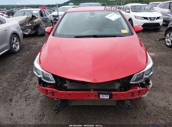 1G1BC5SM2J7240679 2018 CHEVROLET CRUZE Red Widok wnętrza z tyłu