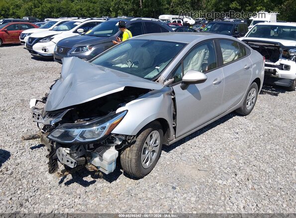 1G1BC5SM2K7122472 2019 CHEVROLET CRUZE Silver Vista tres cuartos delantera izquierda