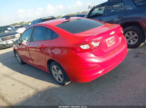1G1BC5SM3H7185671 2017 CHEVROLET CRUZE Red Tył lewy