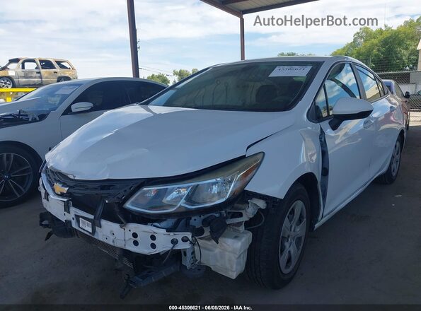 1G1BC5SM3J7237063 2018 CHEVROLET CRUZE White Առջևի ձախ երեք քառորդ տեսարան