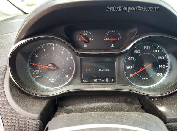 1G1BC5SM4H7112910 2017 CHEVROLET CRUZE Black Widok zestawu wskaźników
