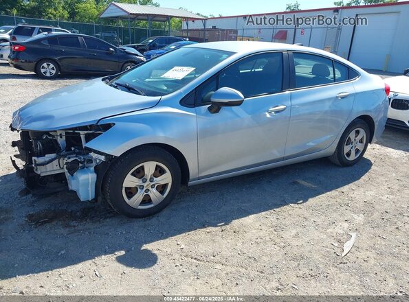 1G1BC5SM4H7157894 2017 CHEVROLET CRUZE Light Blue Передня ліва чверть