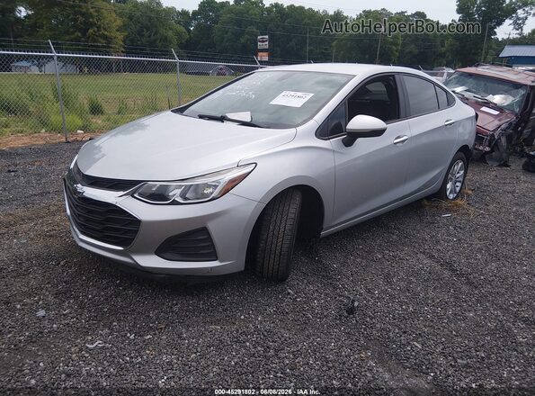 1G1BC5SM4K7102725 2019 CHEVROLET CRUZE Silver Առջևի ձախ երեք քառորդ տեսարան