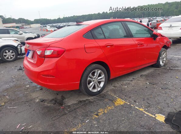 1G1BC5SM4K7142058 2019 CHEVROLET CRUZE Red Trasero derecho
