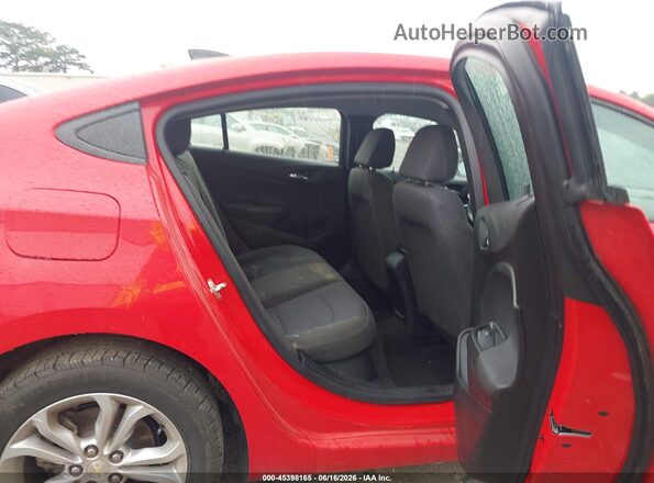 1G1BC5SM4K7142058 2019 CHEVROLET CRUZE Red Vista de la etiqueta del VIN