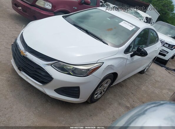 1G1BC5SM5K7100708 2019 CHEVROLET CRUZE Белый Передняя левая четверть