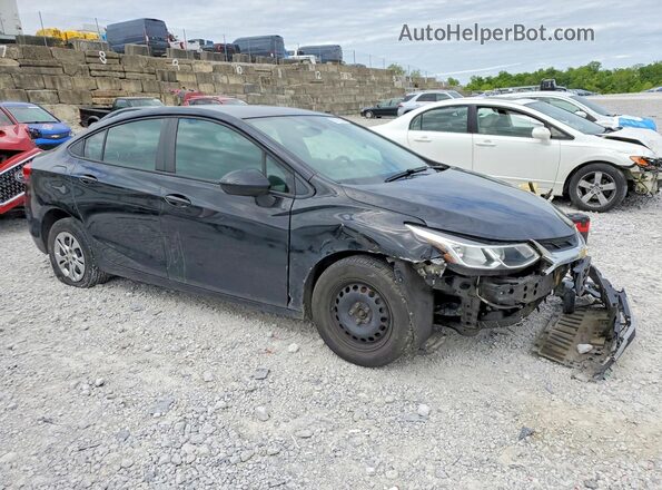 1G1BC5SM5K7148757 2019 CHEVROLET CRUZE Черный Передняя правая четверть
