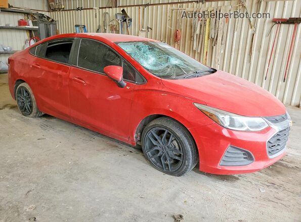 1G1BC5SM7K7110558 2019 CHEVROLET CRUZE Красный Передняя правая четверть