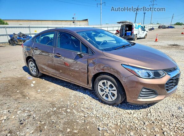 1G1BC5SM8K7118569 2019 CHEVROLET CRUZE Brown Առջևի աջ