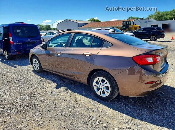 1G1BC5SM8K7118569 2019 CHEVROLET CRUZE Brown Հետևի ձախ