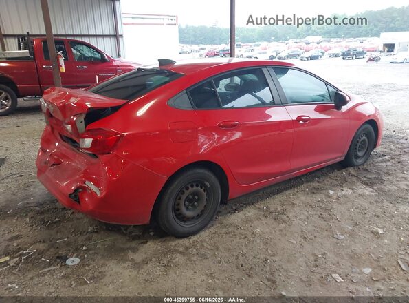1G1BC5SMXH7256672 2017 CHEVROLET CRUZE Красный Задняя правая четверть