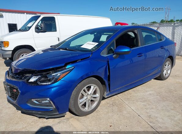 1G1BD5SM7G7249352 2016 CHEVROLET CRUZE Blue წინა მარცხენა ხედი სამი მეოთხედიდან