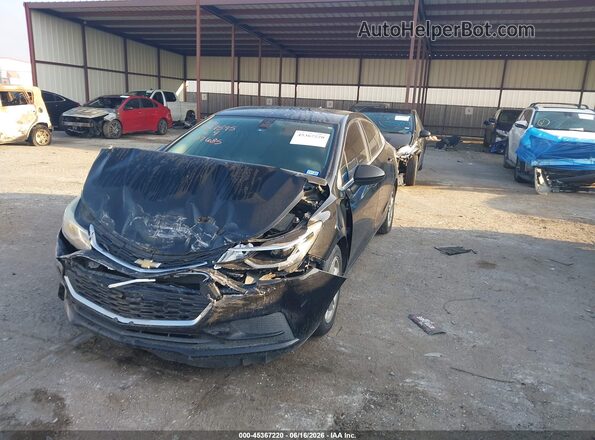 1G1BE5SM2H7207685 2017 CHEVROLET CRUZE Black Առջևի ձախ երեք քառորդ տեսարան