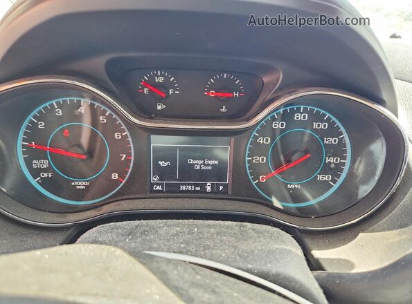 1G1BE5SM4H7205873 2017 CHEVROLET CRUZE Blue ხელსაწყოთა პანელის ხედი