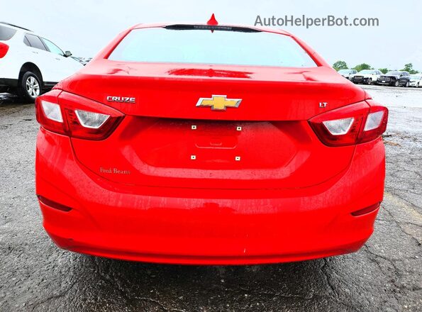 1G1BE5SM7H7257255 2017 CHEVROLET CRUZE Red უკანა ხედი