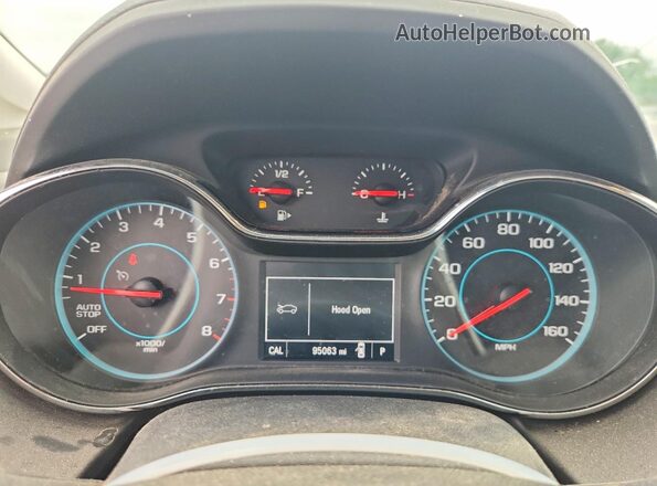 1G1BE5SM8H7177835 2017 CHEVROLET CRUZE Red Vista del cuadro de instrumentos