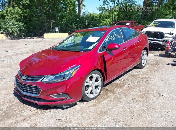 1G1BF5SM3H7135778 2017 CHEVROLET CRUZE Red წინა მარცხენა ხედი სამი მეოთხედიდან