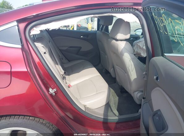 1G1BG5SM7G7307791 2016 CHEVROLET CRUZE Red Vista de la etiqueta del VIN