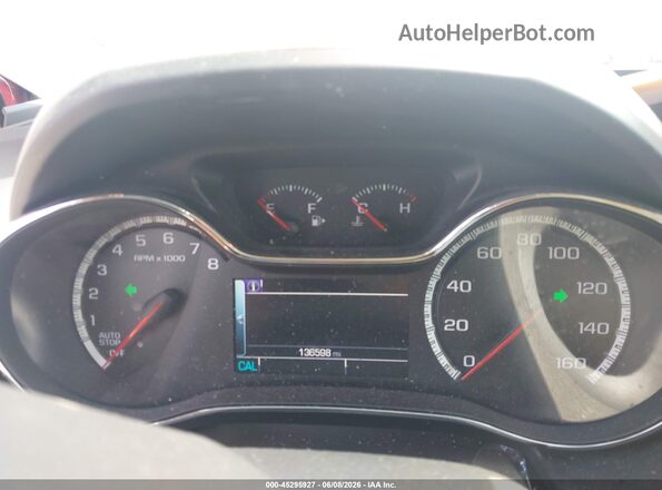 1G1BG5SM7G7307791 2016 CHEVROLET CRUZE Red Vista de los asientos traseros