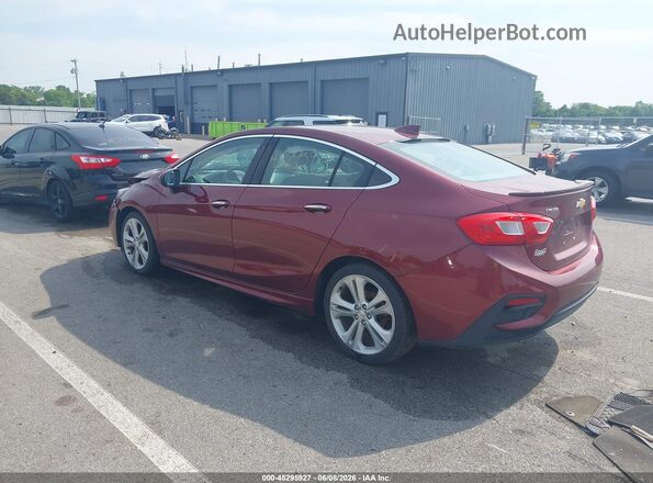 1G1BG5SM7G7307791 2016 CHEVROLET CRUZE Red Trasero izquierdo