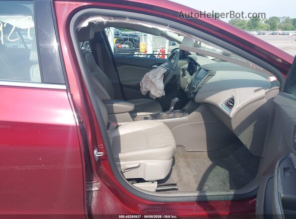1G1BG5SM7G7307791 2016 CHEVROLET CRUZE Red Vista interior delantera